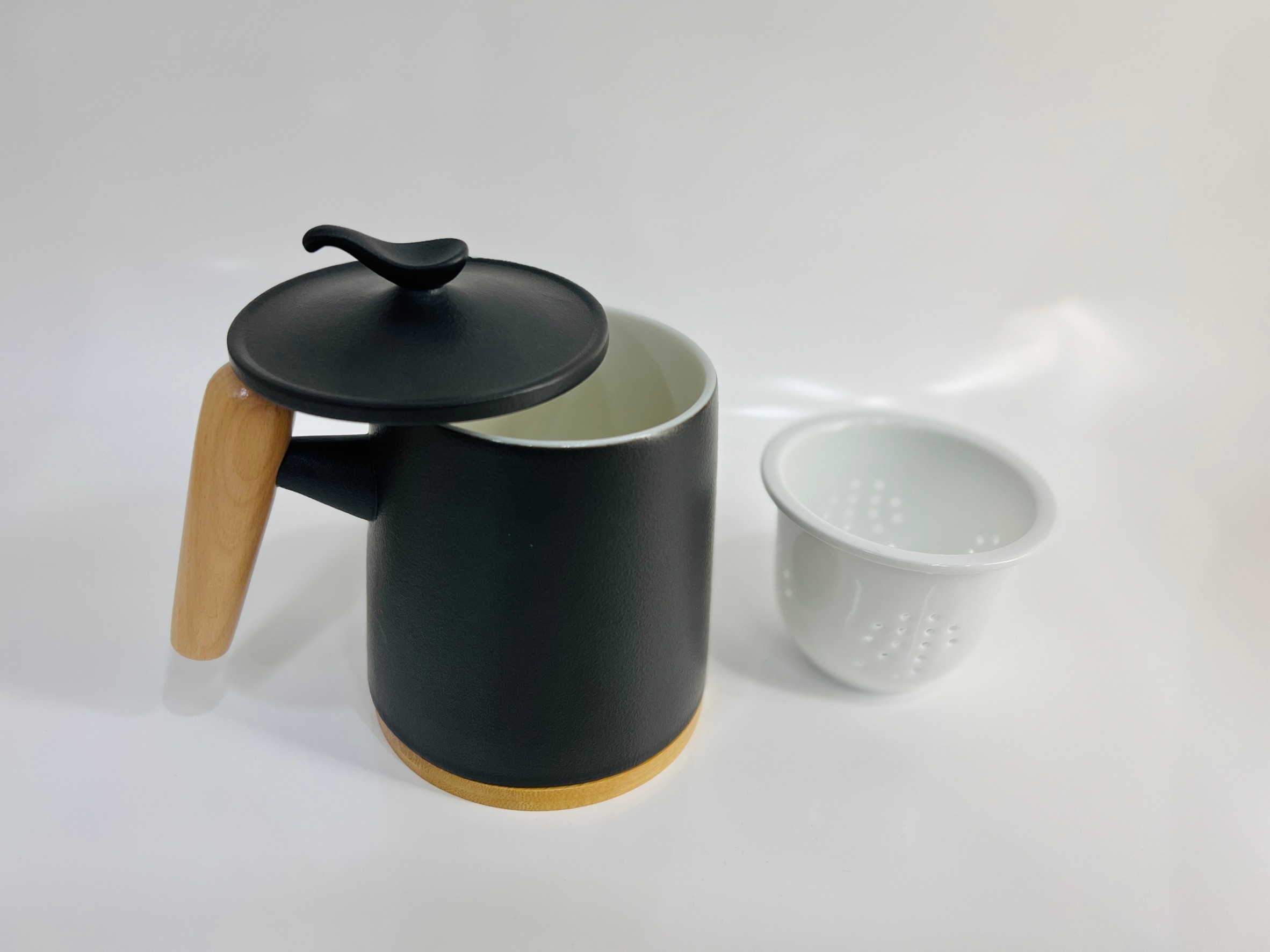 日式工匠手做馬克杯茶器組-沉穩黑