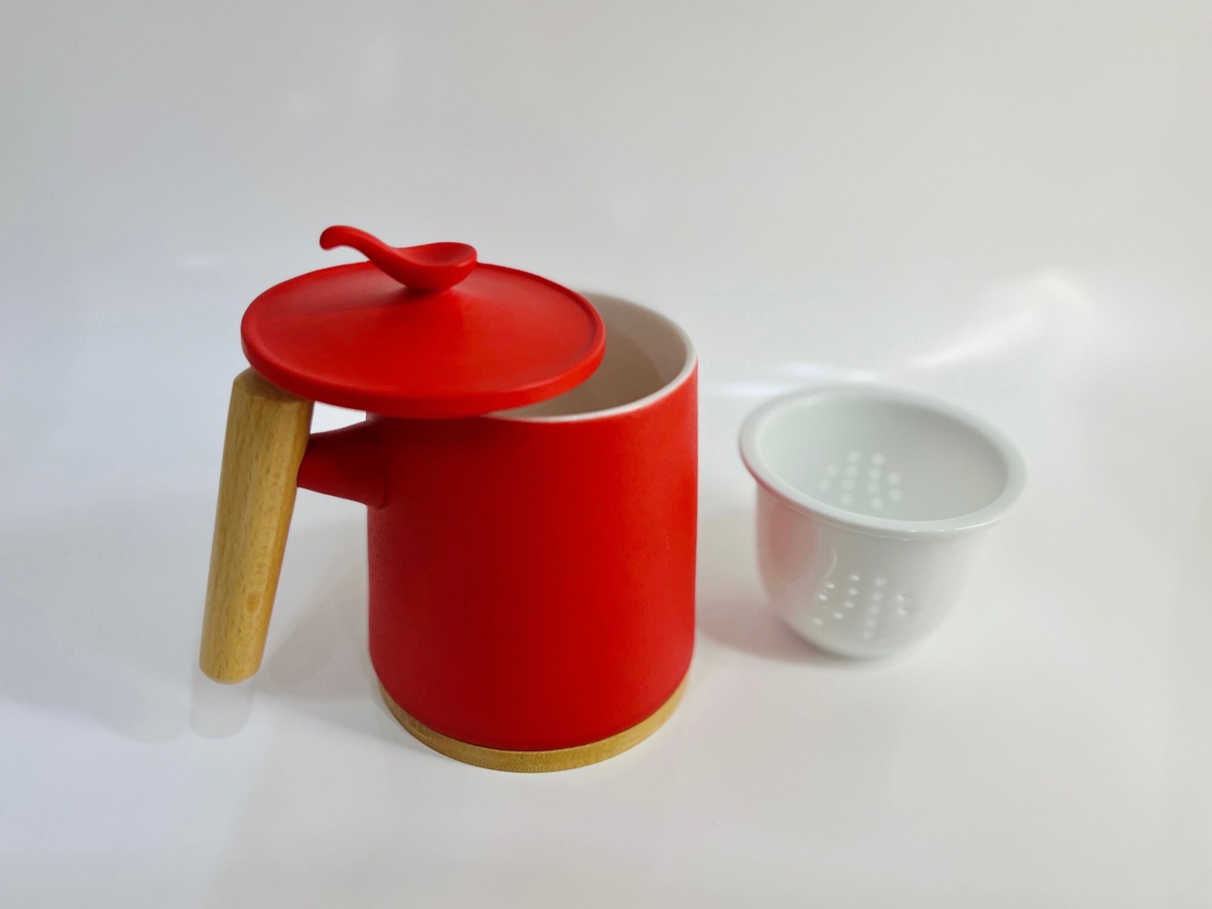 日式工匠手做馬克杯茶器組-時尚紅